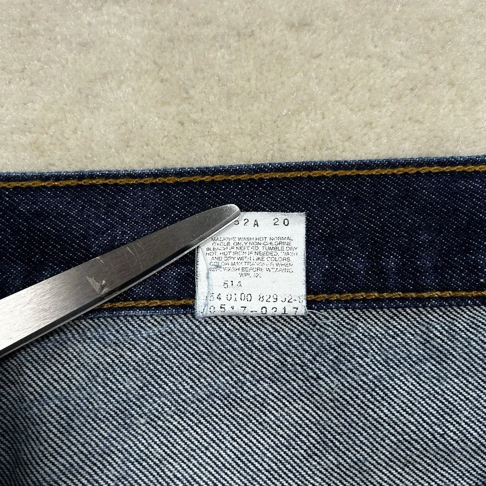 Vintage 90s Levi's 517 Bootcut Denim Jeans 40x30 Made In USA Dark Indigo